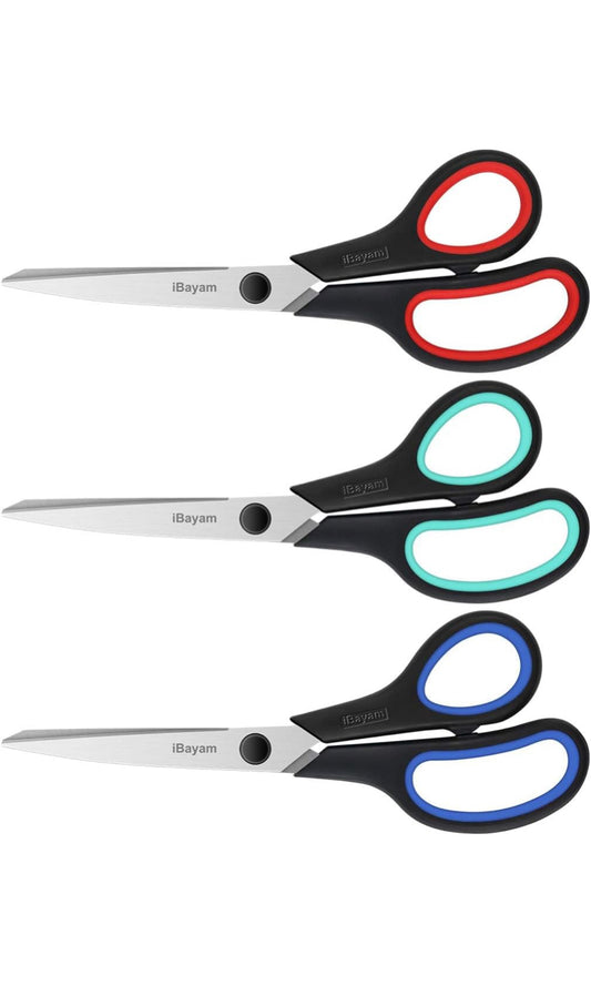 Scissors - 3 Pack, Heavy Duty