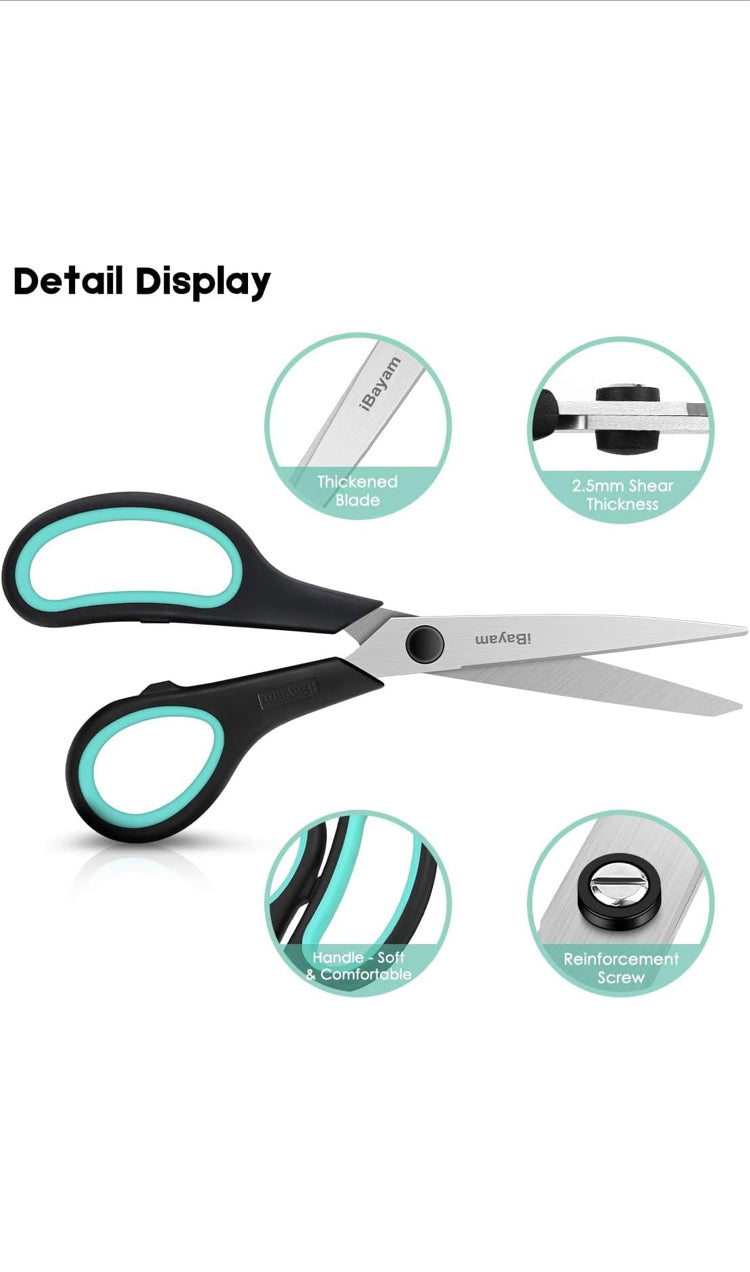 Scissors - 3 Pack, Heavy Duty