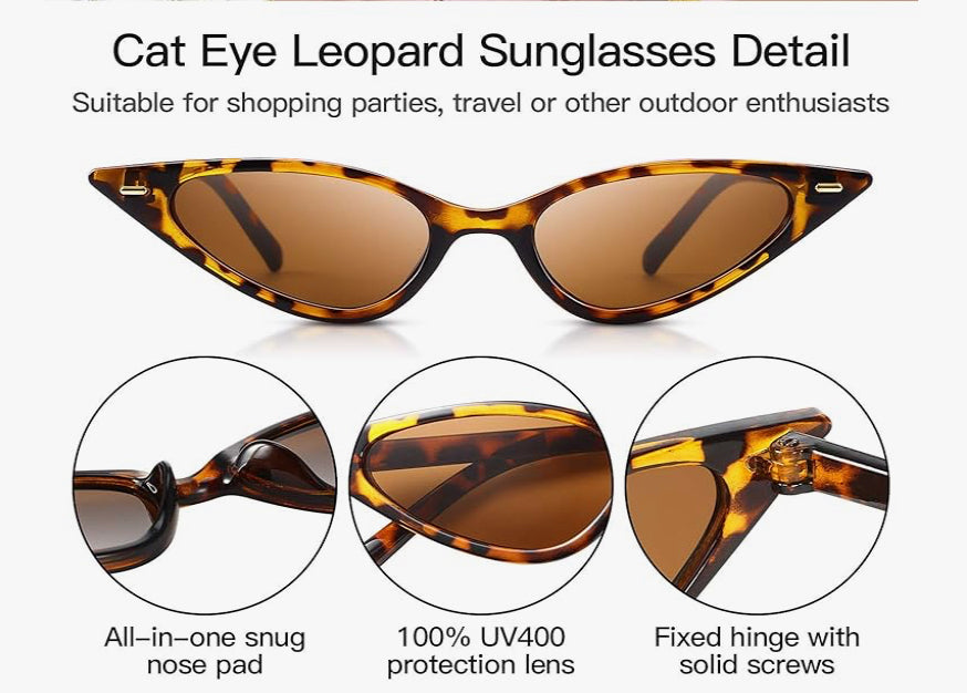 Cat Eye Leopard Sunglasses